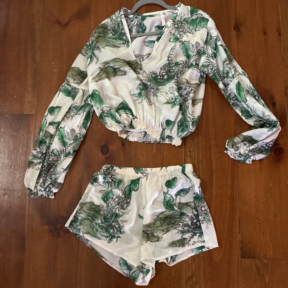 Two piece silk Aguaclara set Medium - Picture 1 of 1